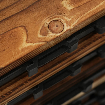 36 PCS Deck Tiles,12in Camphor Pine Wood Tiles Backyard,Indoor and Outdoor