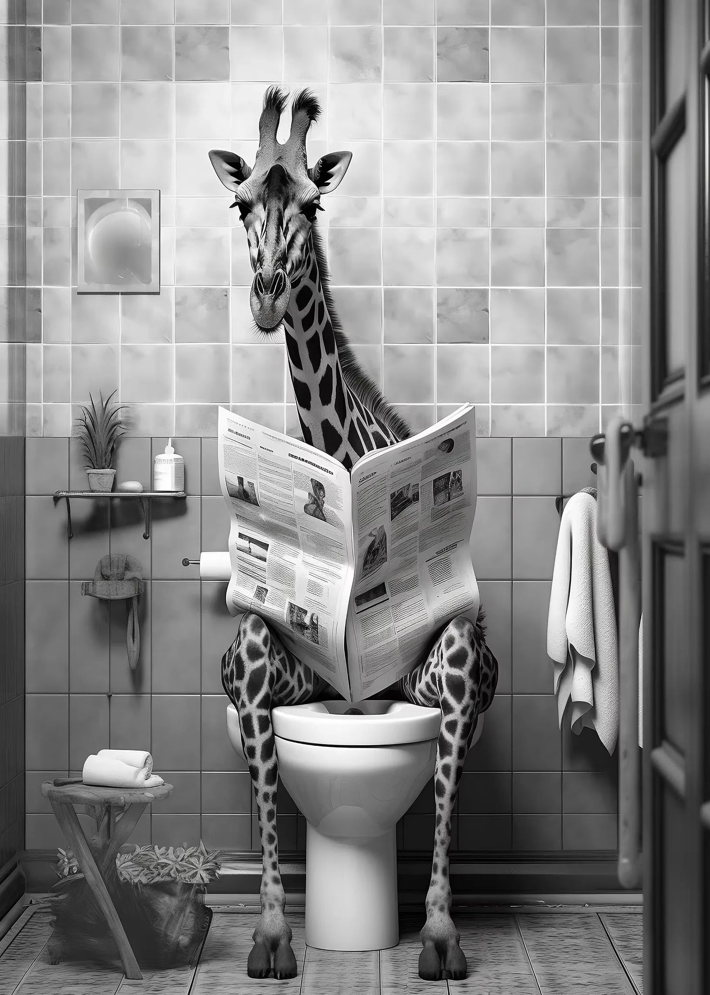 Funny Bathroom   Modern Wall Art