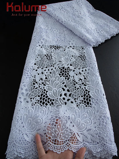 Pure White  Lace Fabric High Quality
