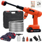 Power Blaster Plus Pressure Washer Cordless Portable Electric Water Spray Gun and Hose
