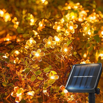 Solar Cherry Garden Blossom Flower Lights