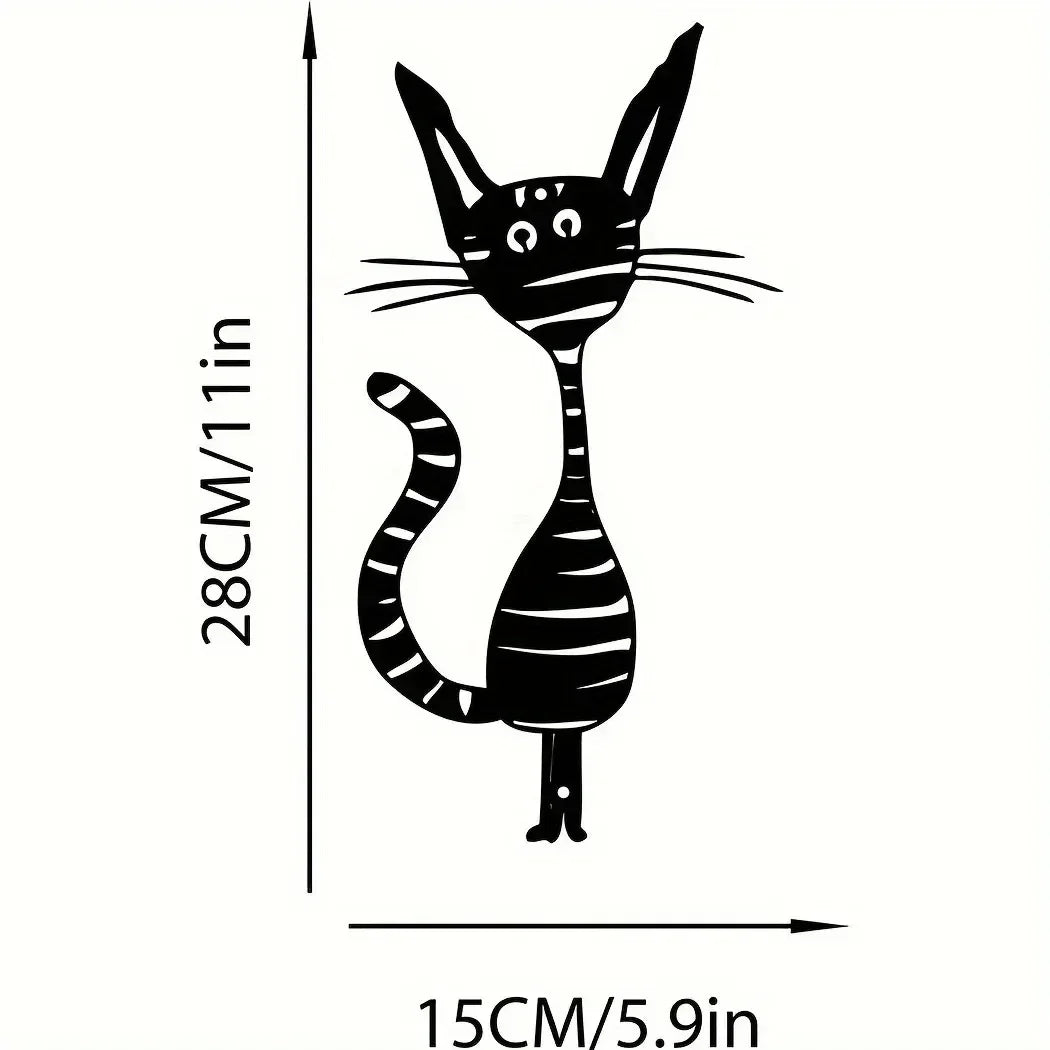 Exclusive Cute Cat Garden Decorative Silhouette -Perfect Outdoor Statues for Garden