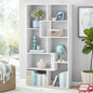 Modern 8-Cube Bookcase Geometric Shelves