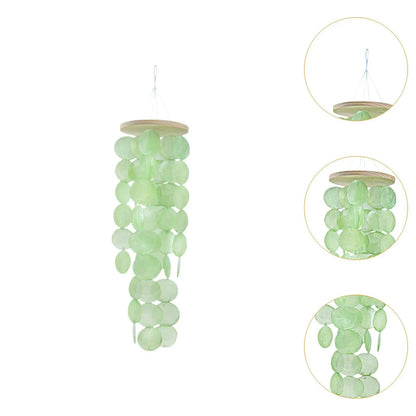 Sea Shell Wind Chimes Decoration 12x45cm for Trees, Fences Lightweight
