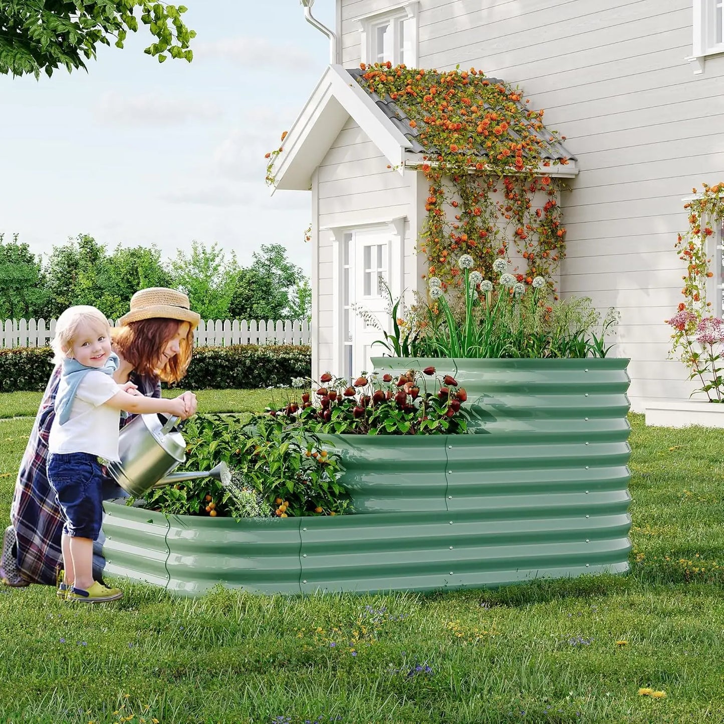 Raised Garden Bed, Outdoor Planter Bed for Gardening and Planting, Bed for Vegetables