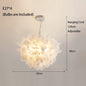 Exquisite Leaves Dimmable LED Ceiling Lights White Remote Control