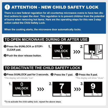 0.7 Cu Ft Countertop Microwave Oven 700W Compact Kitchen