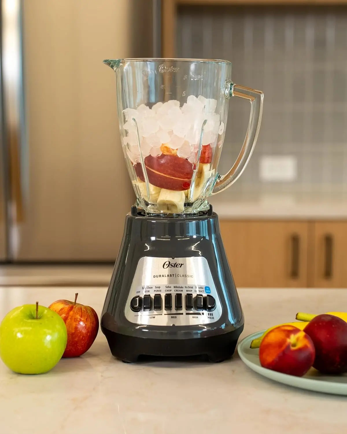 Classic Series 8-Speed Blender with 6-Cup Glass Jar, Gray