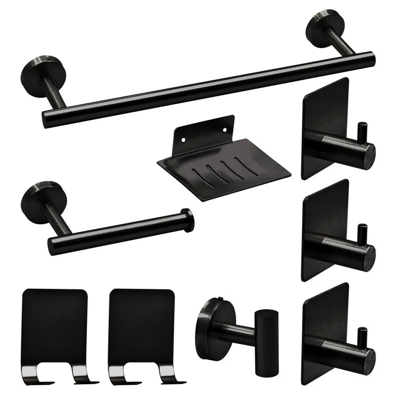 Bathroom Hardware Set 7Pcs Bathroom Towel Rack
