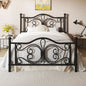 Full Metal Platform Bed with Sleek Design, Solid Slat Support, No Box Spring Required