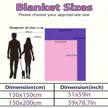 Vintage Christmas Pattern Flannel Throw Blanket