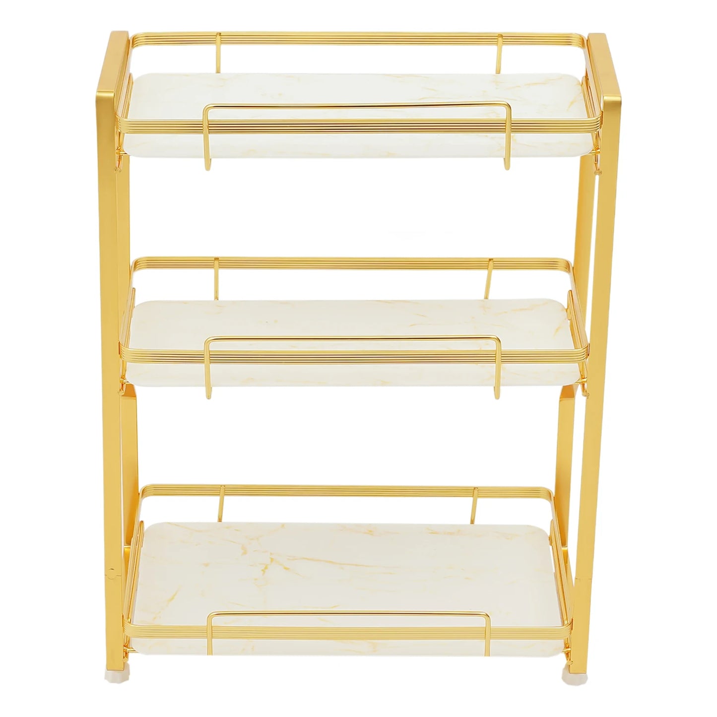 3 Tier Bathroom Countertop Organizer, with Small Storage Basket for Skincare Makeup