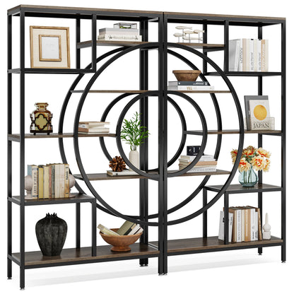 Tribesigns Bookshelf Industrial 5 Tier Etagere Bookcase,