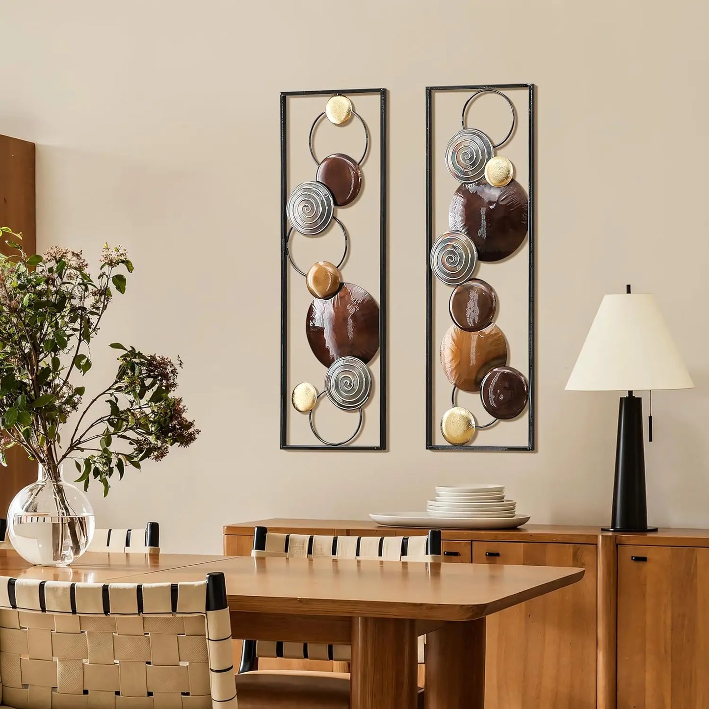 2 Pieces Abstract Wall Décor