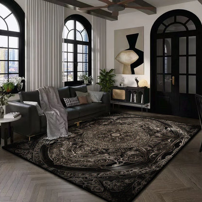 Large Modern Area Rug for Living Room  Plush Non-Slip Floor Machine Washable