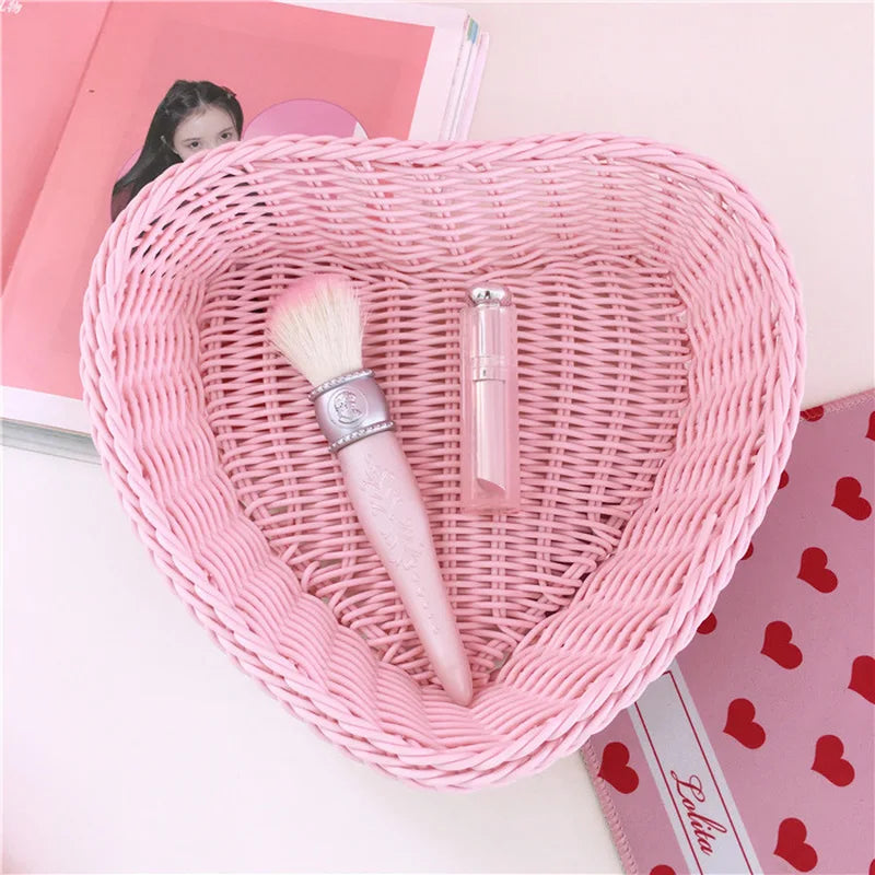 Love Heart Shape Basket Desktop S Home Storage