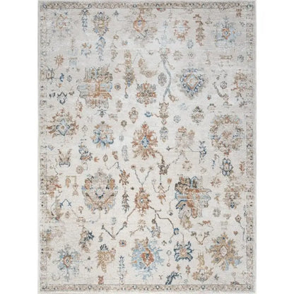 Ivory 7 ft 10 in x 10 ft 3 in Area Rug,