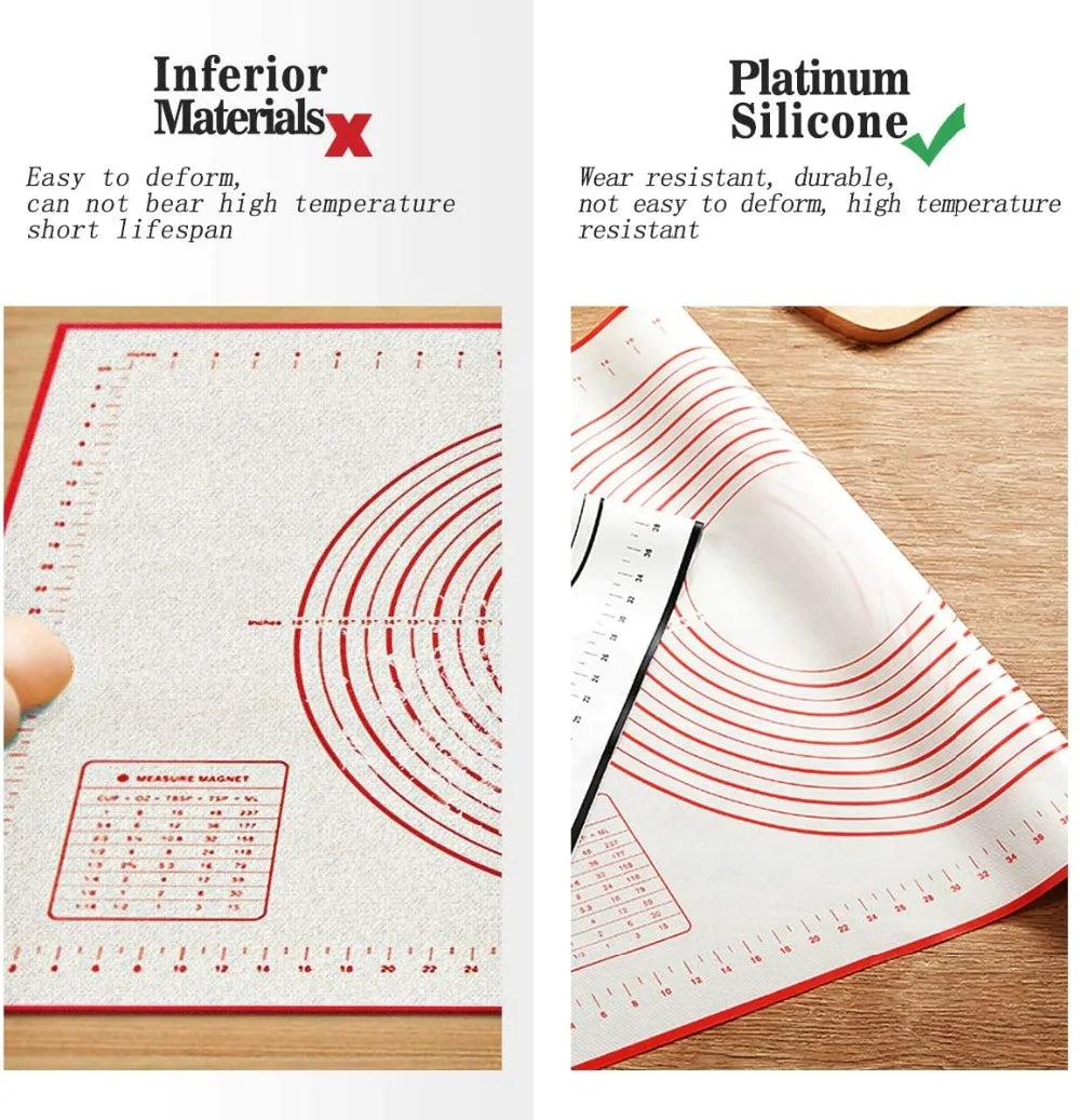 UNTIOR 1PCS Silicone Baking Mat Kneading Pad Dough Mat