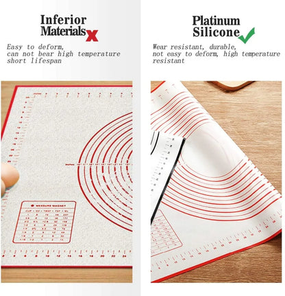 UNTIOR 1PCS Silicone Baking Mat Kneading Pad Dough Mat