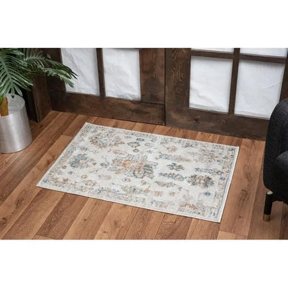 Ivory 7 ft 10 in x 10 ft 3 in Area Rug,