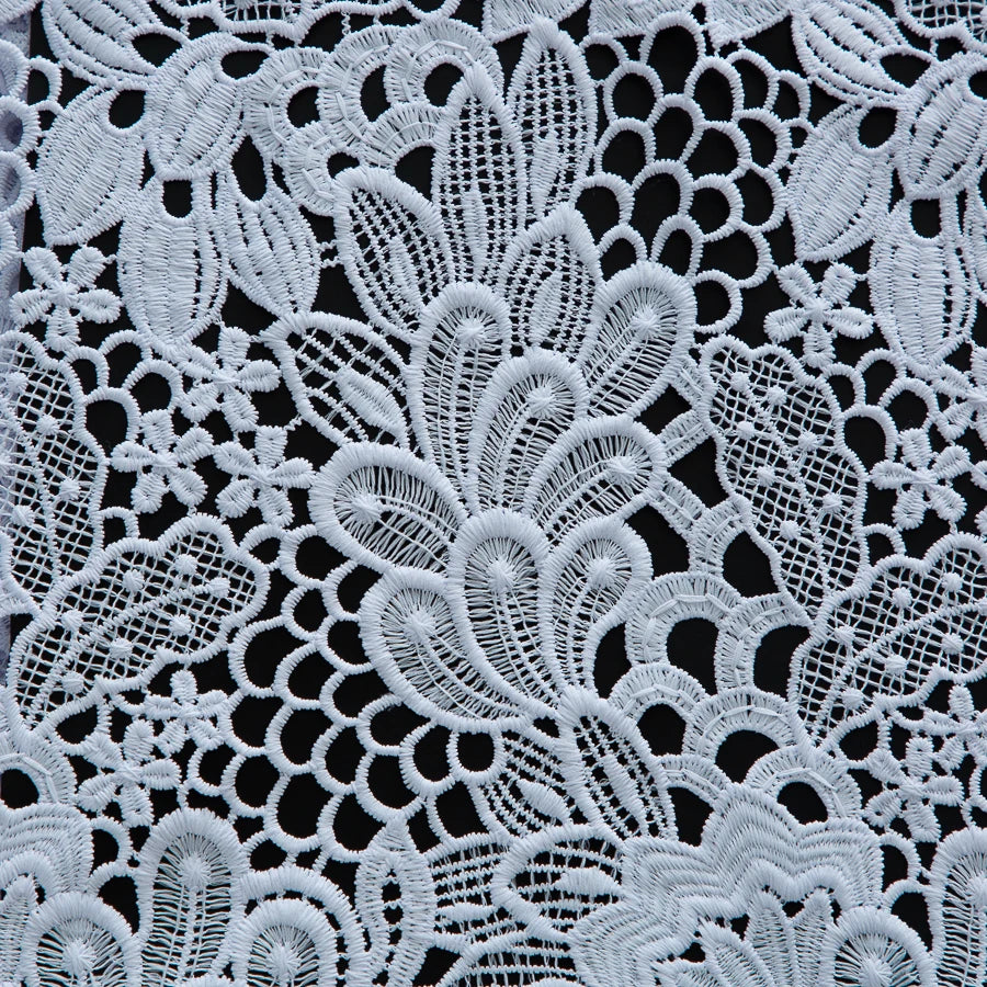 Pure White  Lace Fabric High Quality