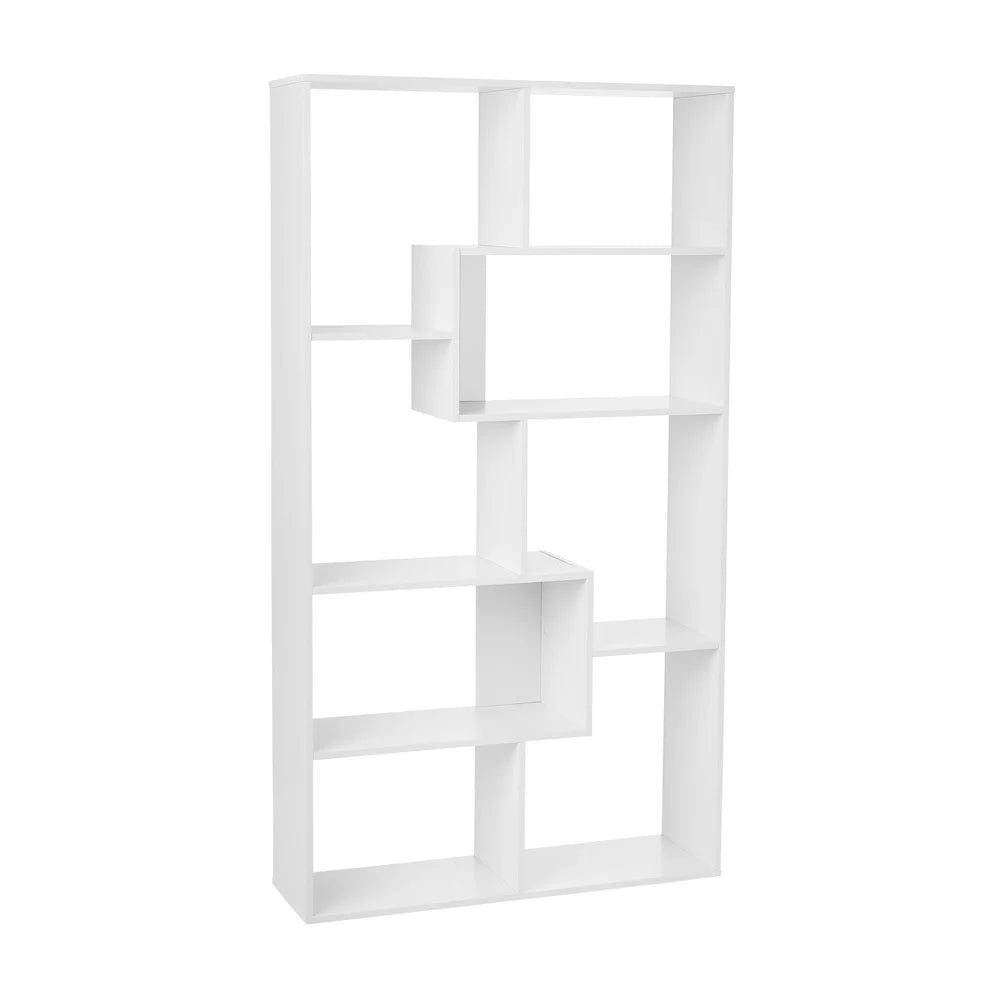 Modern 8-Cube Bookcase Geometric Shelves