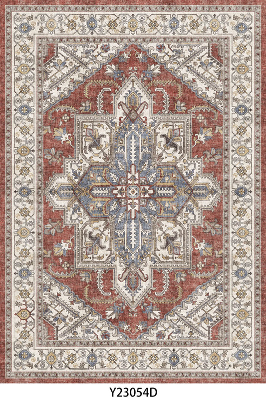 Retro  Turkish Persian Rug for Living Room Bedroom