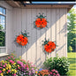 3pcs metal ladybug wall decor garden decoration outdoor metal craft