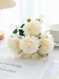 1 Bouquet Artificial Roses w/ Silk Balls Home Decor & Holiday