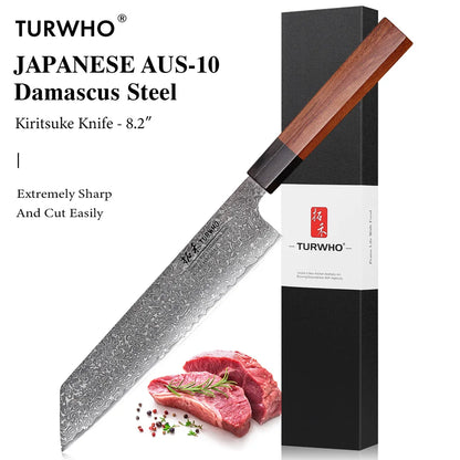 TURWHO Hand Forged Japanese Steel Kitchen Knives
