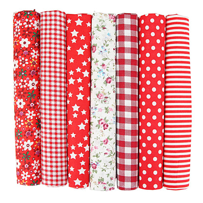 7PCS 50 x 50cm Squares Cotton Craft Fabric