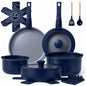 18Piece Ceramic Pots and Pans Set Non Stick, Non Toxic Cookware Set