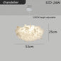 Exquisite Leaves Dimmable LED Ceiling Lights White Remote Control