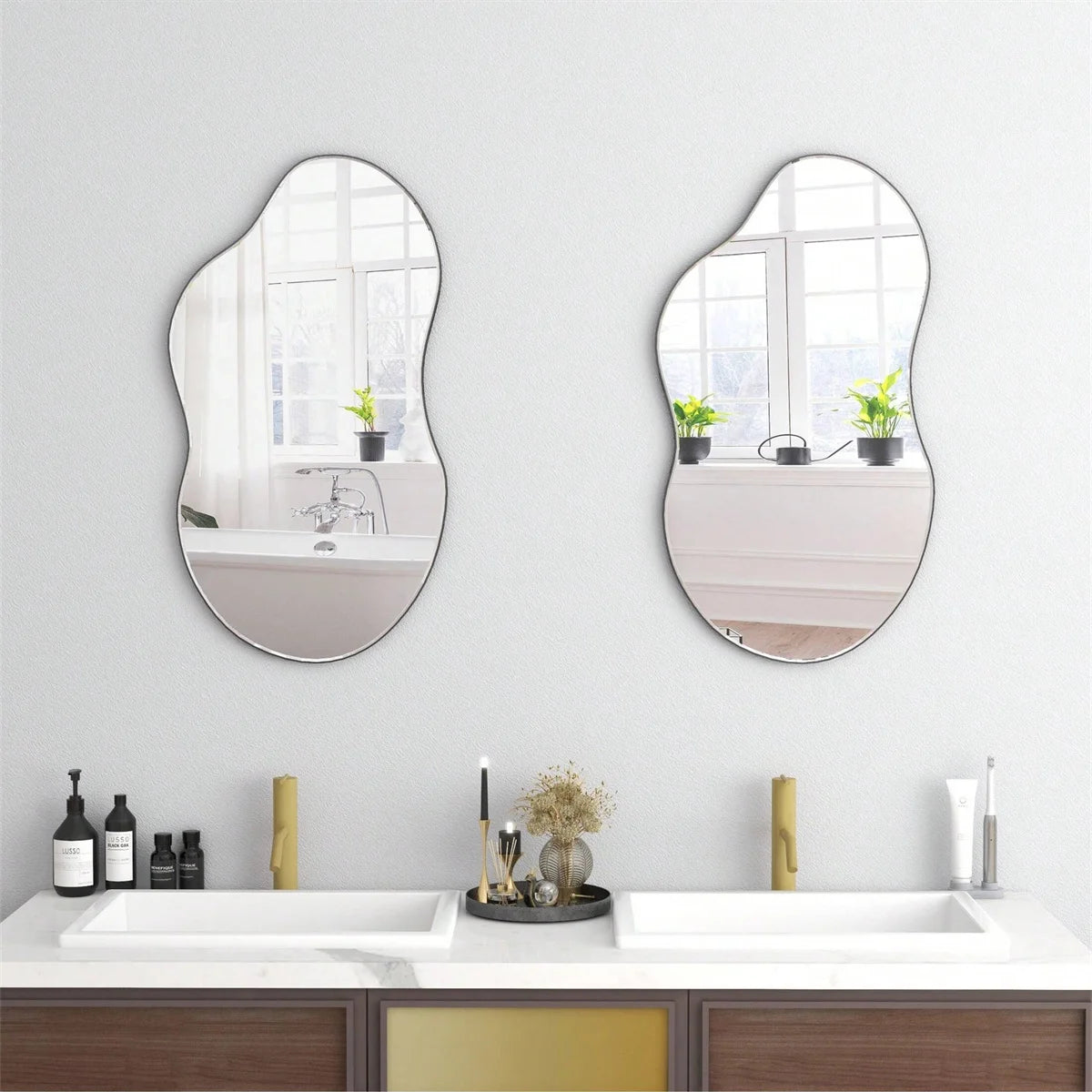 1pc Irregular Wall Mirror For Home Decoration, Room, Bathroom Living Room