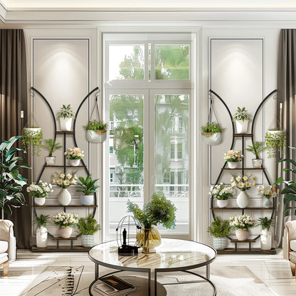 Large Vase Shaped Plant Stand 5 Tier Planter Display  for Home Patio Decor