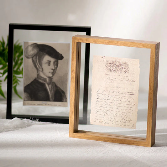 Wood Specimen Frame With Real Glass