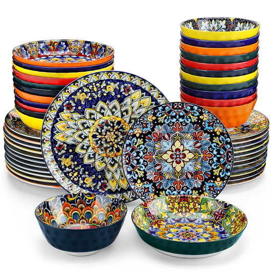 vancasso 12/16/18/24 Piece Ceramic Dinnerware Set For 6