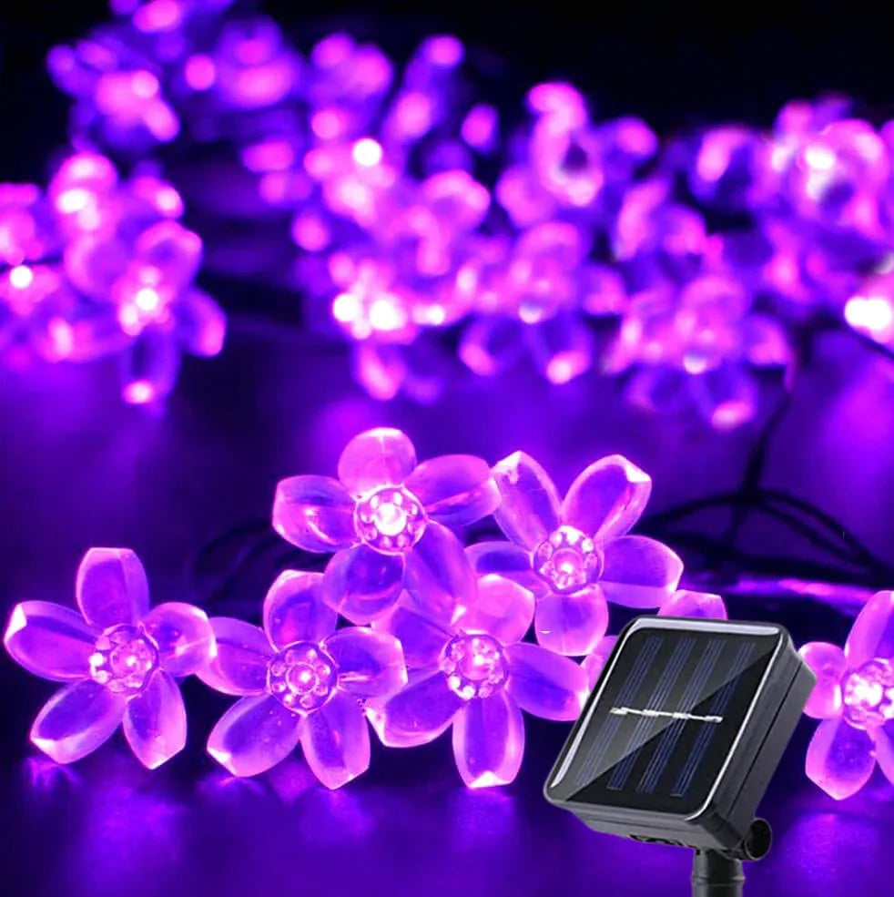 Solar Cherry Garden Blossom Flower Lights