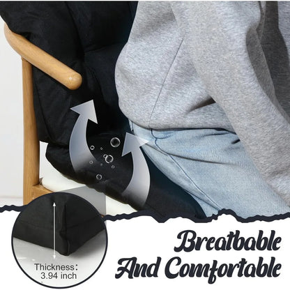 Waterproof Outdoor Chair Cushions Set of 6, Square Tufted,