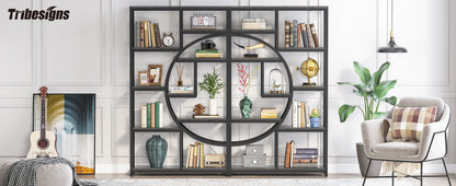 Tribesigns Bookshelf Industrial 5 Tier Etagere Bookcase,