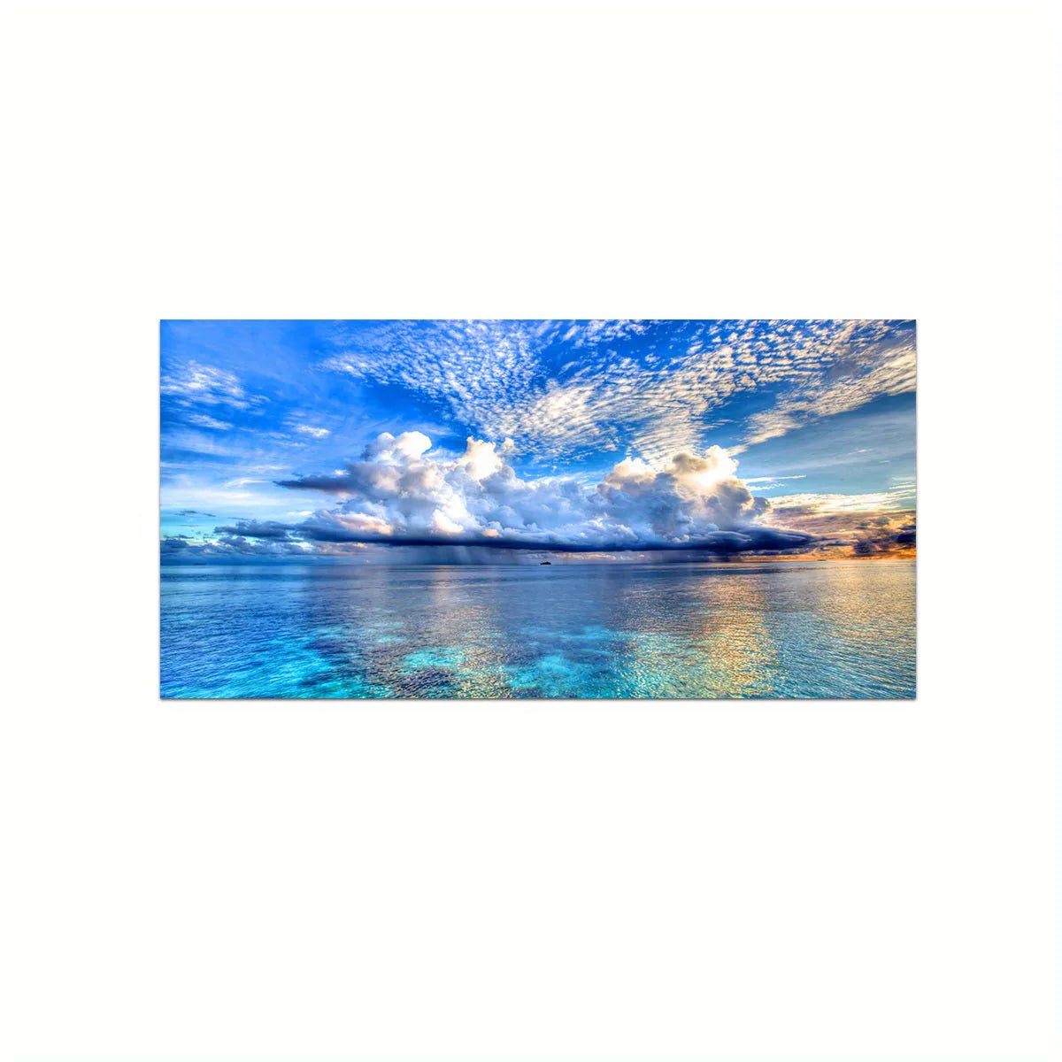 Beach Sunset Wall  Large Landscape Canvas Painting