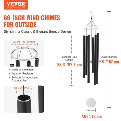 SucceBuy Wind Chimes for Outside Deep Unique Memorial Wind Chimes for Outdoor Decor  Patio Porch Garden