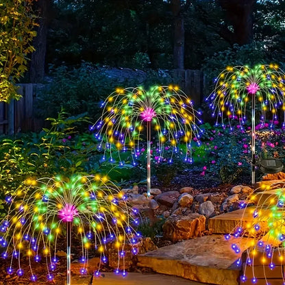 3/1pcs LED Solar Firework Lights Garden Decoration Fairy Lights