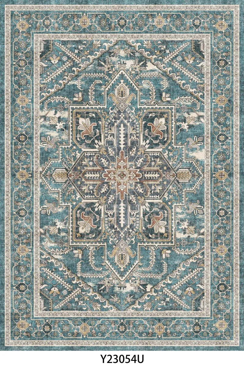 Retro  Turkish Persian Rug for Living Room Bedroom