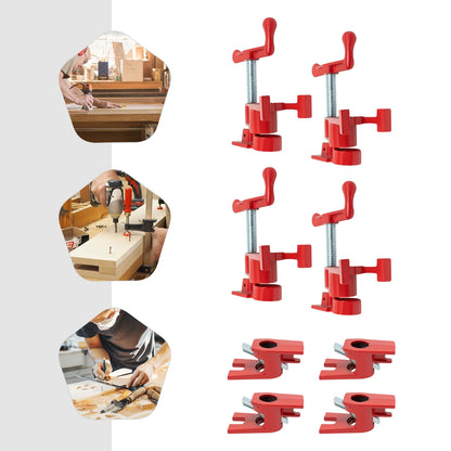 4 Pack Iron Woodworking Clamps,Heavy Duty Cast Iron