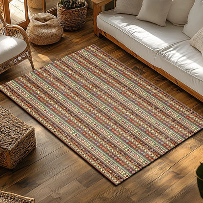 Vintage Persian Area Rug Bohemian Carpet