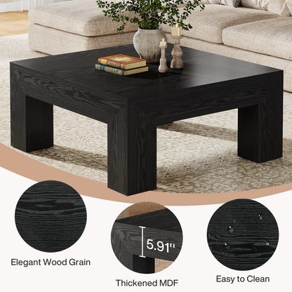 Tribesigns 39.4-Inch Square Coffee Table for Living Room, Farmhouse