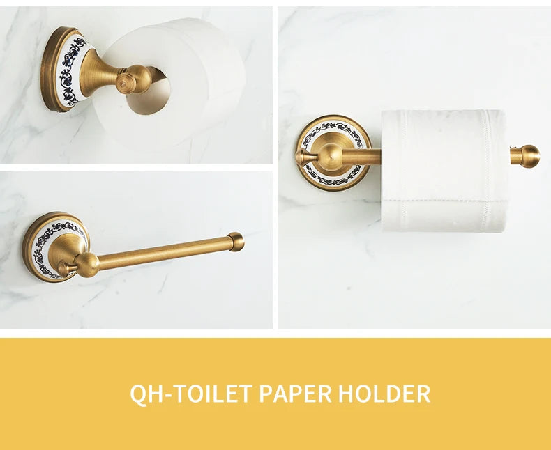 Antique Bronze Bathroom Hardware Set