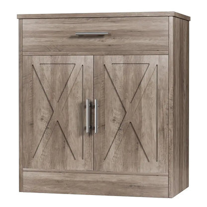 Farmhouse Storage Cabinets with Doors and Shelves,