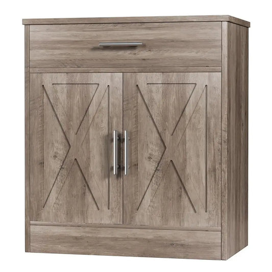 Farmhouse Storage Cabinets with Doors and Shelves,